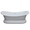 Anzzi Ruby 5.9 ft. Acrylic Flatbottom Non-Whirlpool Bathtub-White FT-AZ113 - alternate 5